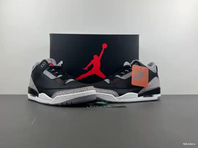Reps TBK DN3707-010 Jordan Air Black Cement 3 0519